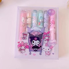 6'lı Fosforlu Kalem Seti Hello Kitty Kuromi ve Arkadaşları Şirin