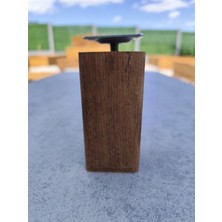 Wholewood Ahşap Koltuk Komodin Şifonyer Mobilya Ayağı Yuvarlatılmış M8 Vidalı Masif Ahşap Ayak
