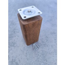 Wholewood Ahşap Koltuk Komodin Şifonyer Mobilya Ayağı Yuvarlatılmış M8 Vidalı Masif Ahşap Ayak