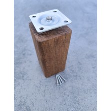 Wholewood Ahşap Koltuk Komodin Şifonyer Mobilya Ayağı Yuvarlatılmış M8 Vidalı Masif Ahşap Ayak