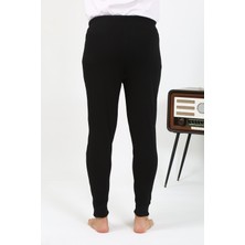 TechMerkez Erkek Pamuk Tek Alt Pijama Siyah 27551