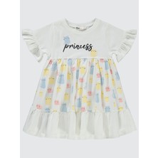 Civil Girls Kız Çocuk Elbise 2-5 Yaş Ekru