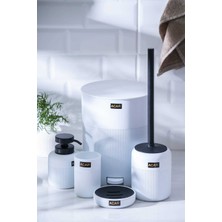 Acar Astoria Beyaz Akrilik 5 Parça Banyo Seti