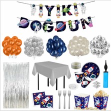 Uzay Temalı 16 Kişilik Doğum Günü Seti