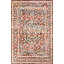 Cool Halı Private Renkli Eskitme Vintage Halı Etnik Desen Dokuma Şönil Halı Yıkanabilir Salon Halısı