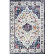 Cool Halı Private Renkli Eskitme Vintage Halı Etnik Desen Dokuma Şönil Halı Yıkanabilir Salon Halısı