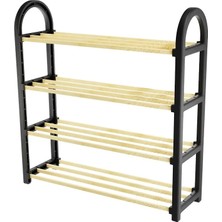 Masif Ahşap 4 Katlı Ayakkabılık (4172)