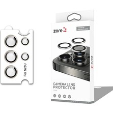 Zore Samsung Galaxy S25 Ultra Zore Cl-12 Premium Safir Parmak Izi Bırakmayan Anti-Reflective Kamera Lens Koruyucu