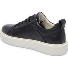 Tergan Siyah Hakiki Deri Erkek Sneaker - E25I1AY57299-A23