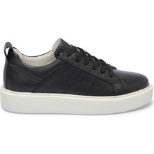 Tergan Siyah Hakiki Deri Erkek Sneaker - E25I1AY57299-A23