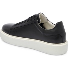 Tergan Siyah Hakiki Deri Erkek Sneaker - E25I1AY57300-A23