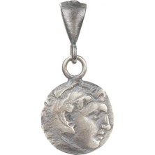 Nusret Takı 925 Ayar Gümüş Yüce Sezar Modeli Madalyon Kolye Ucu