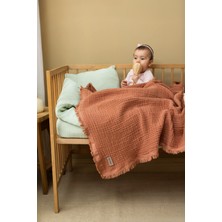Zeypba Mocha 4 Katlı Müslin Bebek&çocuk Müslin Battaniye