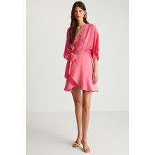 Pembe Kimono Elbise