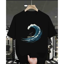 Panda Baskı Tekstil Sörf Baskılı Özel Tasarım Oversize Tshirt