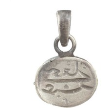 Nusret Takı 925 Ayar Gümüş Osmanlı Dönemi Mühür Madalyon Kolye Ucu