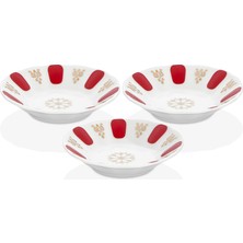 Glassco Porselen Yaldızlıacemçaytabağı 12 Adet