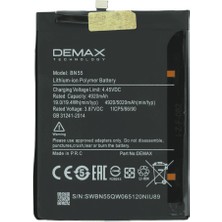 Demax Xiaomi Redmi Note 9s Güçlendirilmiş Batarya BN55