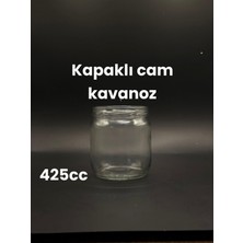 425CC Kapaklı Cam Kavanoz 1 Adet