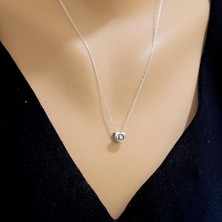 Nusret Takı 925 Ayar Gümüş Harfli Kalp Kolye