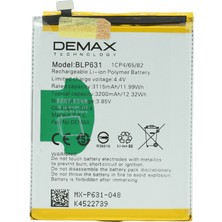 Demax Oppo A57 Güçlendirilmiş Batarya BLP631