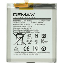 Demax Samsung Galaxy A10E Güçlendirilmiş Batarya EB-BA202ABU