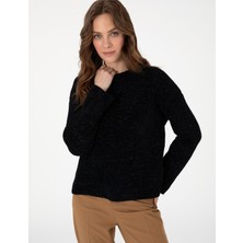 Pierre Cardin Kadın Siyah Oversize Kazak 50290610-VR046