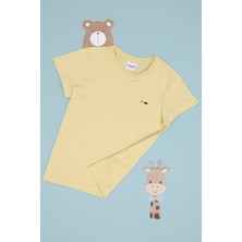 U.S. Polo Assn. Erkek Çocuk Açık Haki Basic Bisiklet Yaka Tişört 50306548-VR183