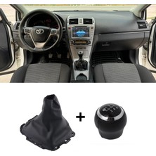Toyota Avensis Vites Topuzu Siyah 6 Ileri + Körük 2010-2015 Model Uyumlu