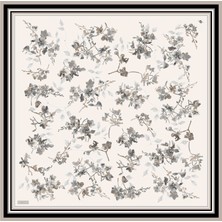 Armine Çiçek Desenli Saf İpek Sura Eşarp 9316D 85