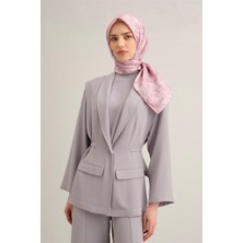 Armine Soyut Desenli Saf İpek Sura Eşarp 9311D 01