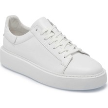 Tergan Beyaz Hakiki Deri Erkek Sneaker - E25I1AY57300-A26