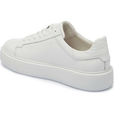 Tergan Beyaz Hakiki Deri Erkek Sneaker - E25I1AY57300-A26
