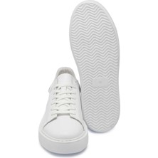 Tergan Beyaz Hakiki Deri Erkek Sneaker - E25I1AY57300-A26
