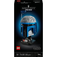 LEGO® Star Wars™ Jango Fett™ Kaskı 75408 - Yetişkinler için Koleksiyonluk ve Dekoratif Model Yapım Seti (616 Parça)