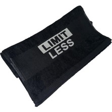 Spor Havlusu Fitness Gym Antrenman Golf Boks 2'li Sporcu Havlusu 30 x 100 cm  Nakışlı  Pamuklu Siyah