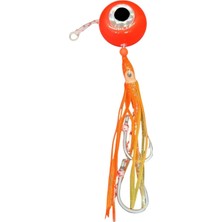 S.F. Jig S.F. Melek Gözü Jig 180g Turuncu Uv - 0/3 No Paslanmaz Iğne - Uv Glow Saçak