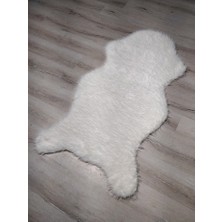 Yamalıhome Peluş Halı Apost Beyaz 75X150CM Post Halı