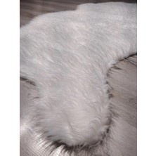 Yamalıhome Peluş Halı Apost Beyaz 75X150CM Post Halı