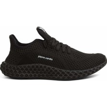 Pierre Cardin PC-30679 Fileli Erkek Günlük Yürüyüş Spor Ayakkabı Sneaker - Siyah - 40
