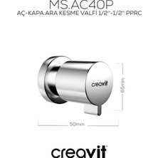 Aç Kapa Ara Kesme Valfi 1/2''-1/2'' Pprc
