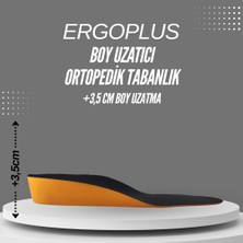Ergoplus 502 Siyah Lacos - Boy Uzatıcı Yumuşak Ortopedik Konfor Tabanlığı | Erkek & Kadın Rahat Tabanlık