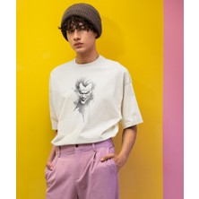 Terzili Giyin Joker Grin Baskılı Erkek Tişört