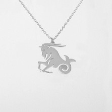 TabiTela 925 Ayar gümüş kolye Oğlak   SM3169