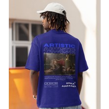 Terzili Giyin Artistic Baskılı Oversize Erkek Tişört