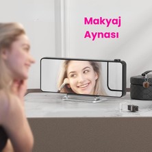 Fm Radyolu Projeksiyonlu LED Dijital Masaüstü Alarm Saat Sıcaklık USB Ayna Tasarım