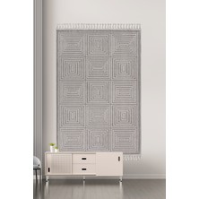 Bukleli Modern Iskandinav Bej Krem Makine Halısı Yolluk Antre Mutfak Salon Oturma Odası Koridor Sisal