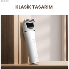 Enchen Boost 2 Beyaz Taşınabilir Şarjlı Saç Kesim Makinesi
