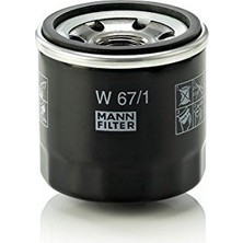 Mann W67 Yağ Filtresi Mıtsubıshı Colt Vı 1.1-1.3-1.5 04=> Colt Czc Cabrıolet 1.5 06=> Smart Forfour 04=>
