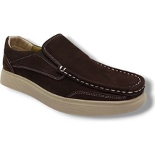 Master 1713-25  Nubuk Deri Casual Erkek Ayakkabı Kahve Buz